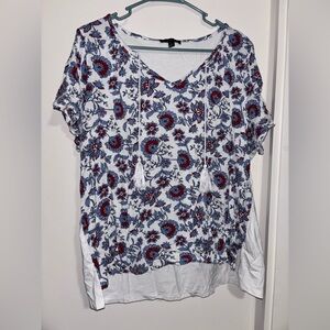 Lane Bryant Floral Shirt Size 16